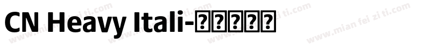 CN Heavy Itali字体转换